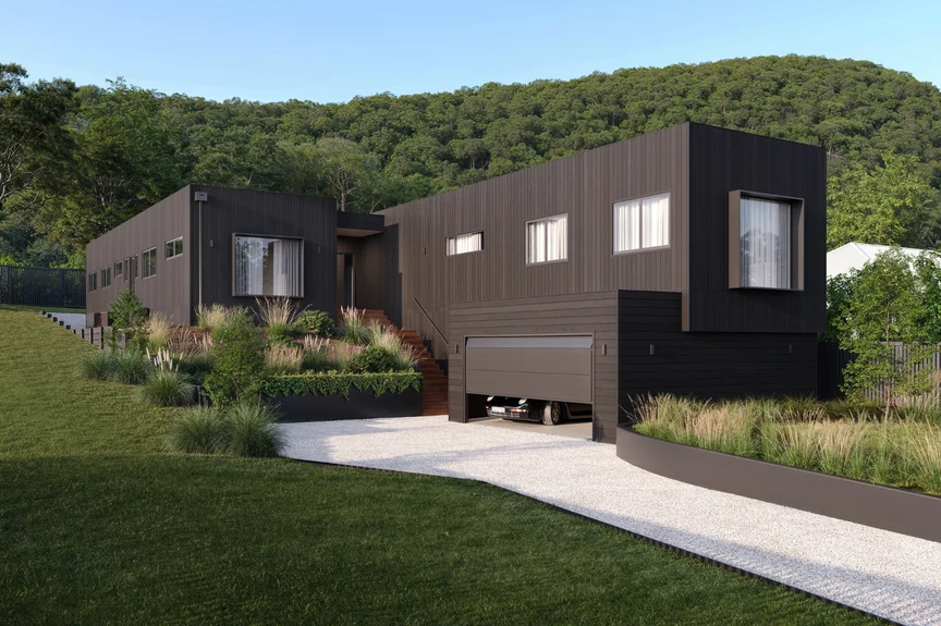 The Montrose Project - Custom Anchor Homes Prefab Modular Home - Exterior Front